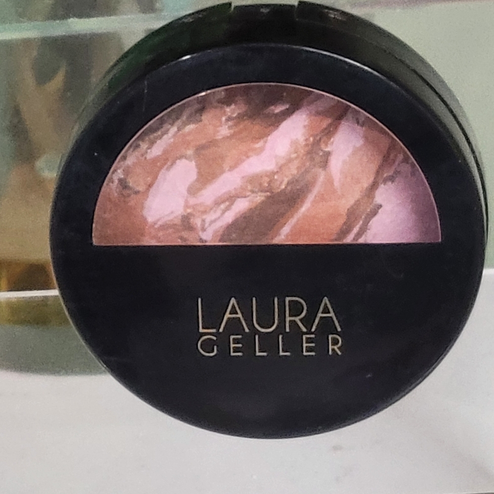 Laura Geller Baked Blush & Bronze Marblized 2 In 1 GINGER BRONZE NATURAL FINISH
